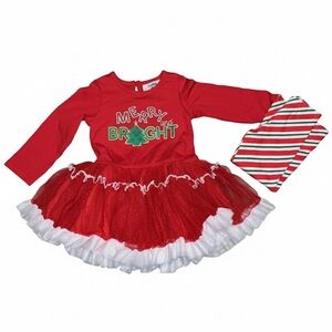Festive Red and White Kids Holiday Set
